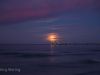 Der Mond über der Seebrücke von Prerow