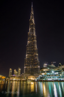 Burj Khalifa bei Nacht