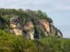 Blick von unserer Terasse in Wehlen