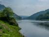 Die Elbe in Stadt Wehlen