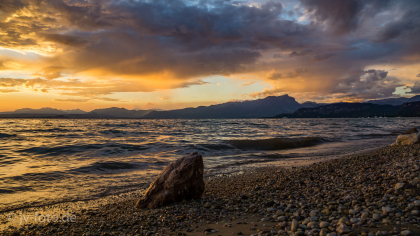 Sonnenuntergang bei Cisano