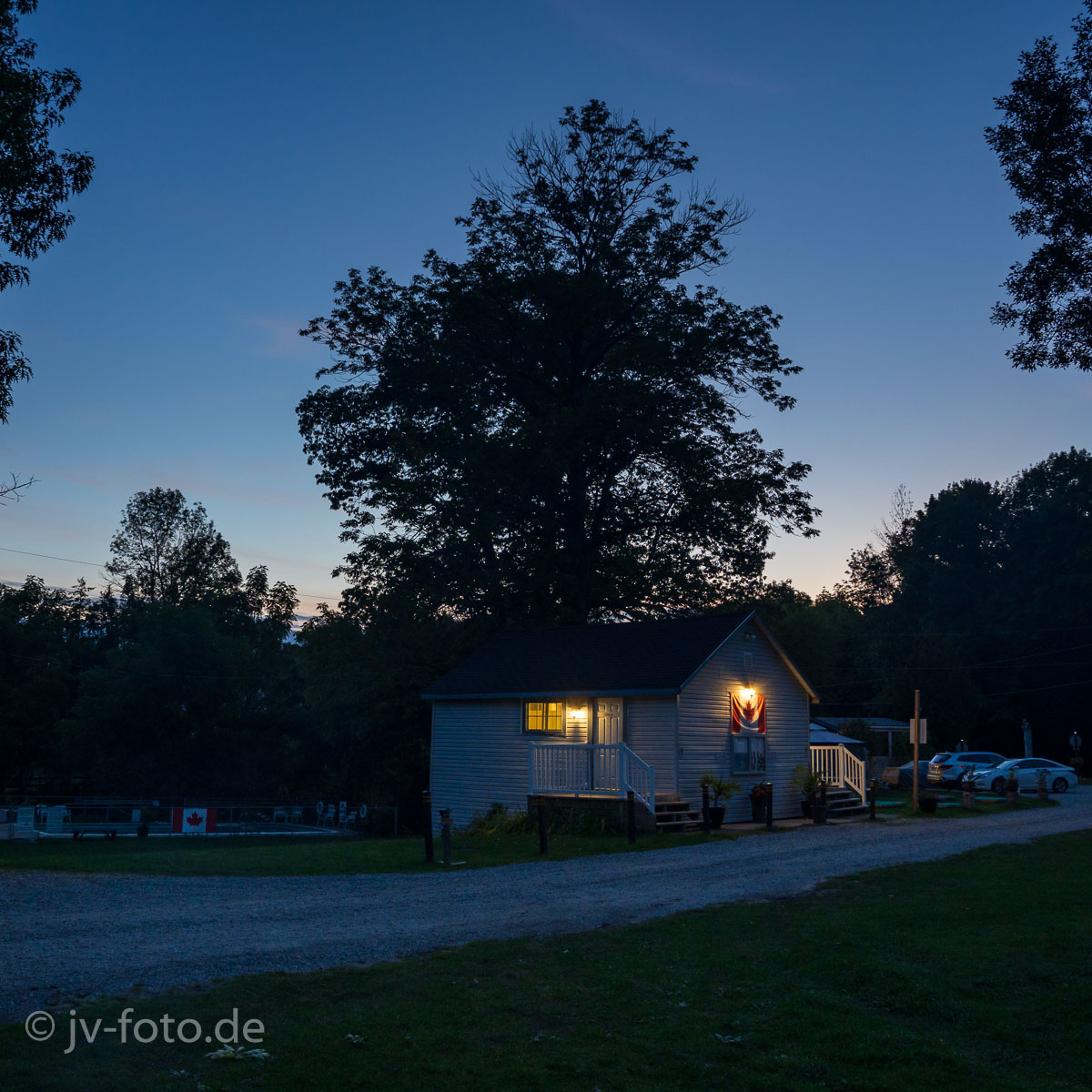 Abends am Campingplatz