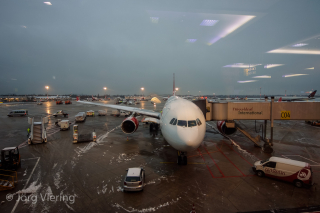 Abflug aus dem Schnee