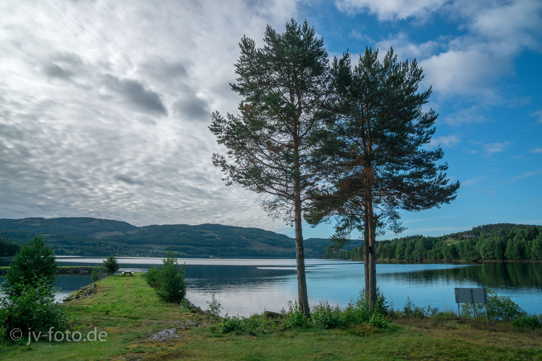 Blick auf den See aus meiner Hütte