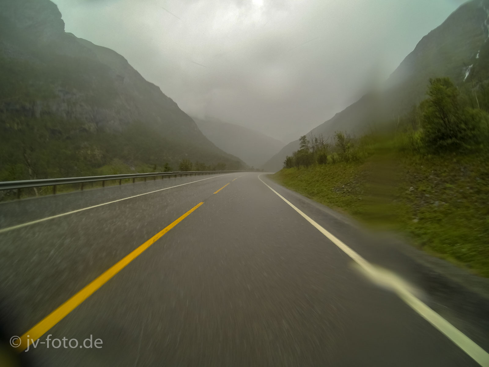 Die E6 in Richtung Oppdal