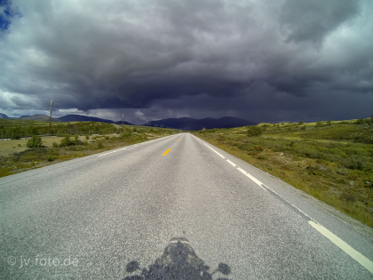 Die E6 in Richtung Oppdal