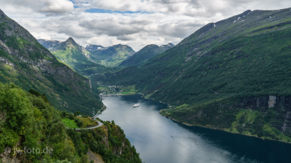 Blick auf den Geirangerfjord