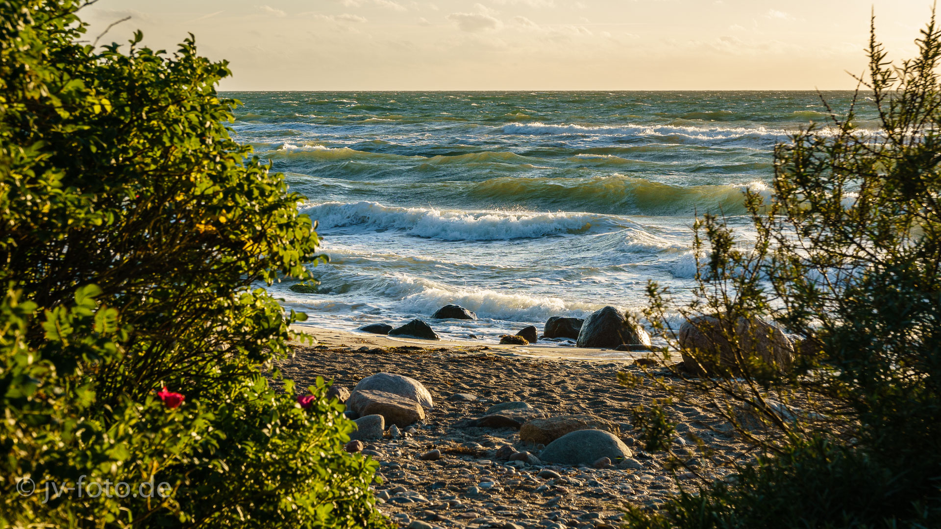 Abendstimmung an Strand