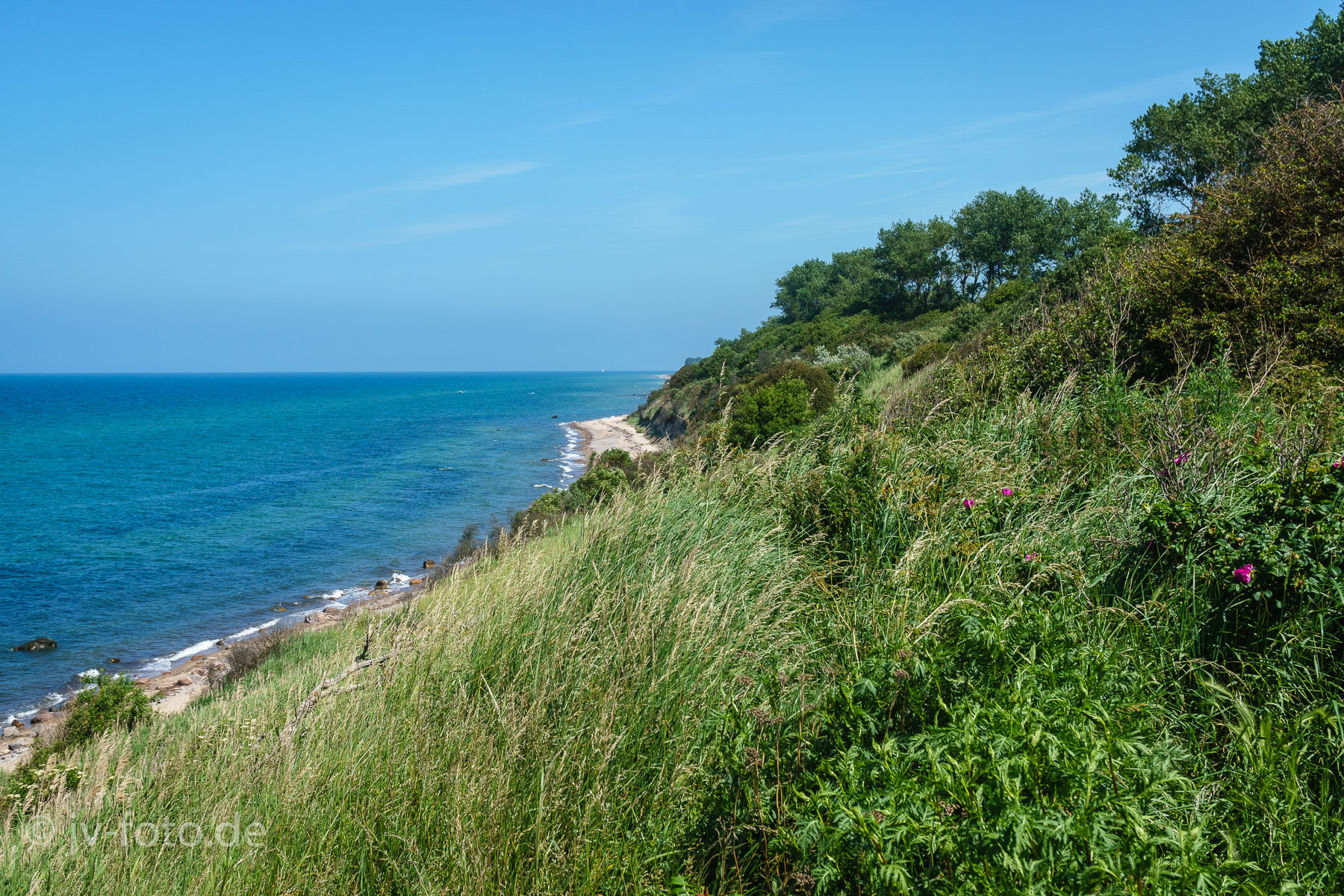 Der obere Weg an der Steilküste