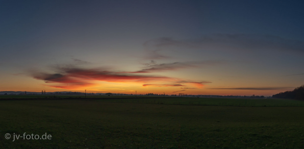 Sonnenuntergang am Stellplatz
